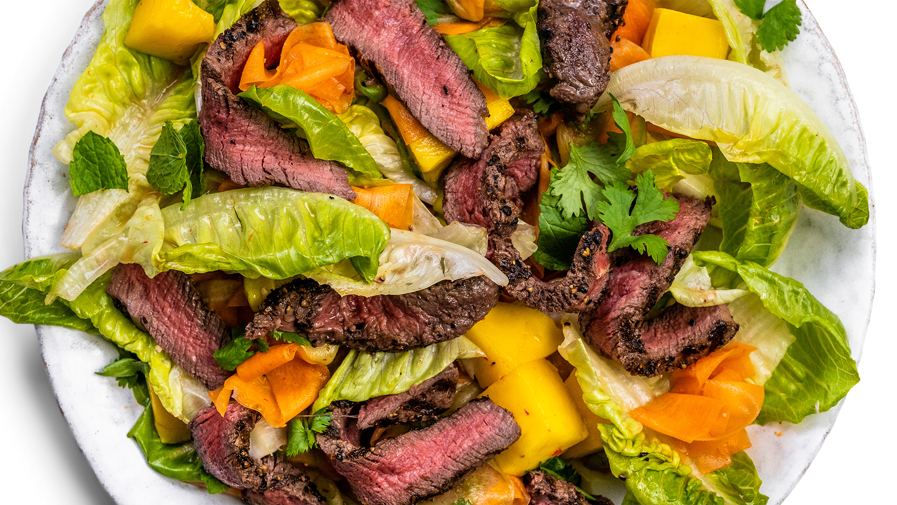 Crunchy Thai Beef & Mango Salad