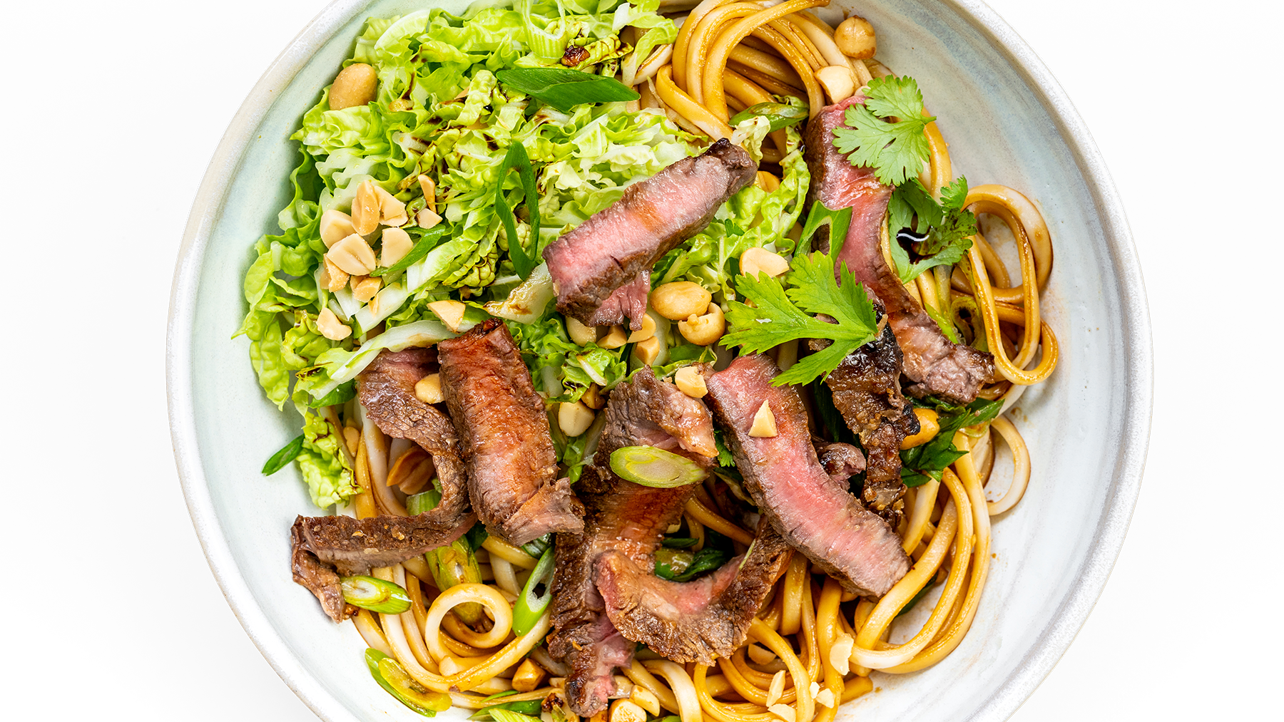 Steak Noodle Bowl with Sesame Soy Dressing