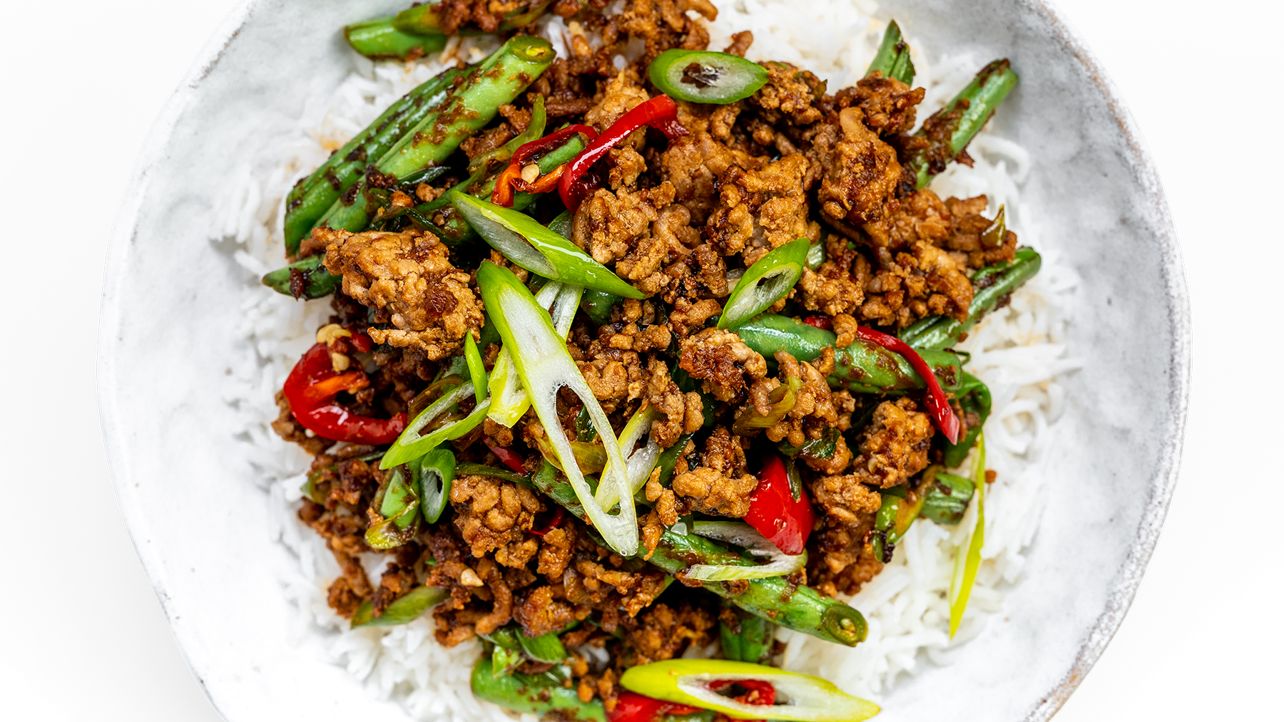 Szechuan Pork & Green Bean Stir Fry