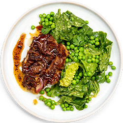 Maple Apple Pork & Green Pea Caesar Salad