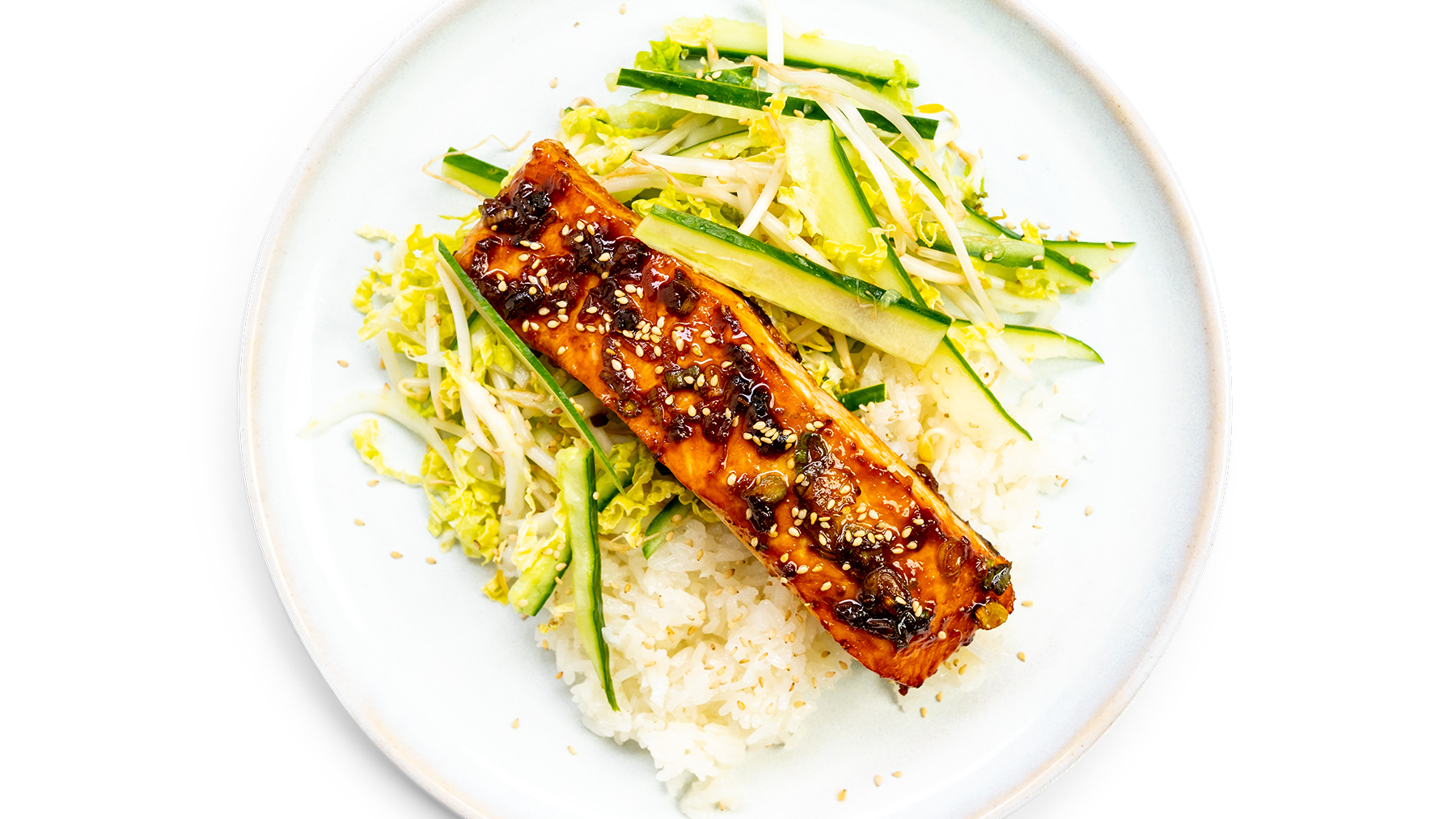 Miso Salmon with Smacked Cucumber