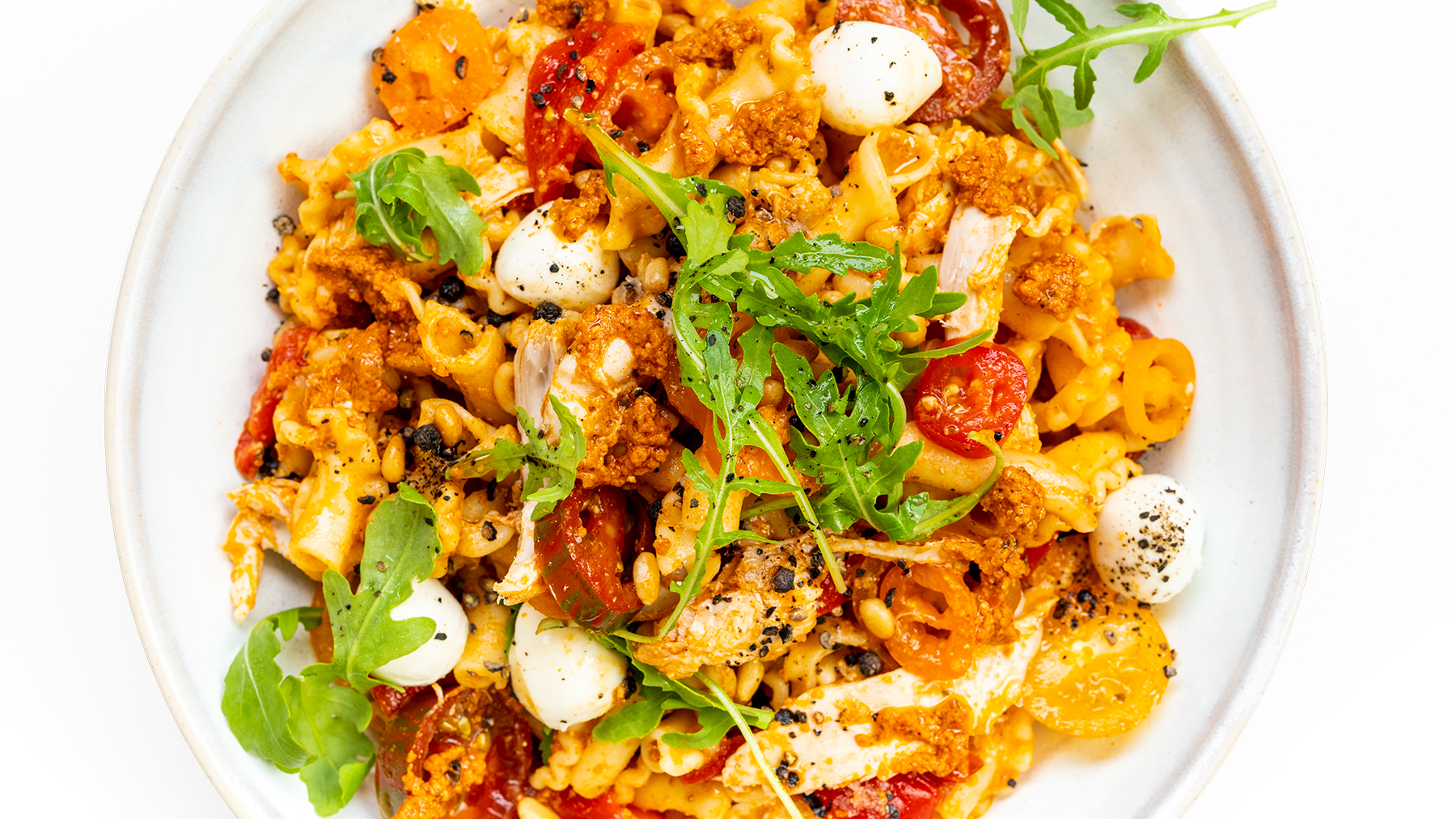 Roast Chicken Red Pesto Pasta Salad