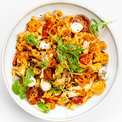 Roast Chicken Red Pesto Pasta Salad
