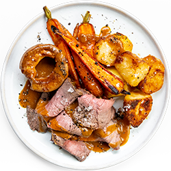 Roast Rib of Beef & Yorkshire Puddings