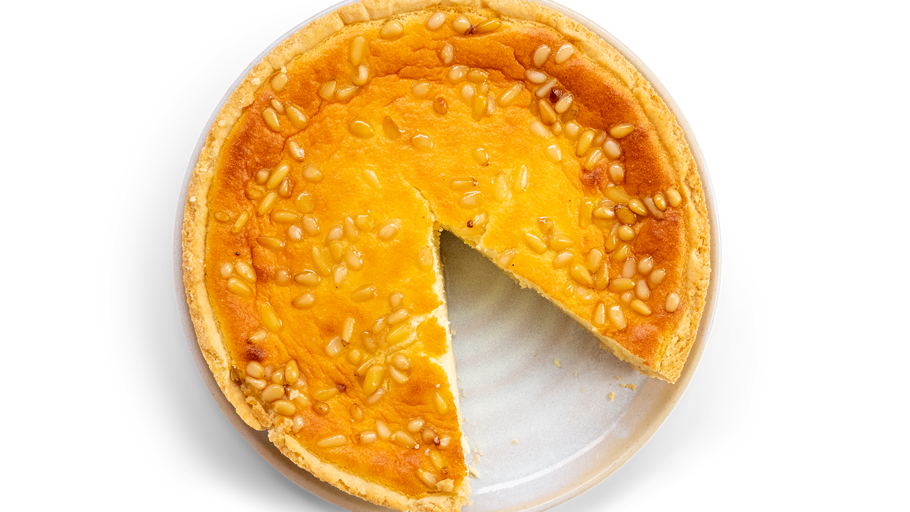 Lemon, Ricotta & Pine Nut Tart