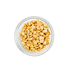 roasted, salted peanuts