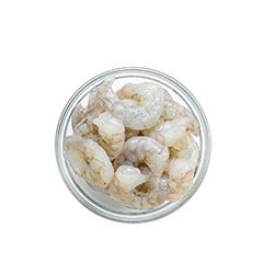 Raw king prawns