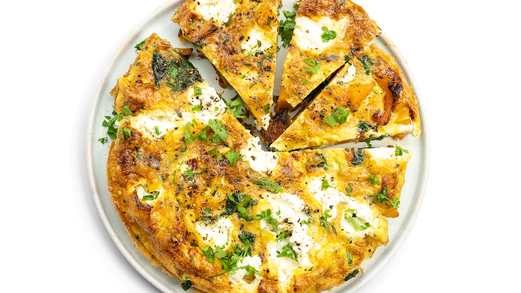 Butternut Squash, Spinach & Goat’s Cheese Frittata
