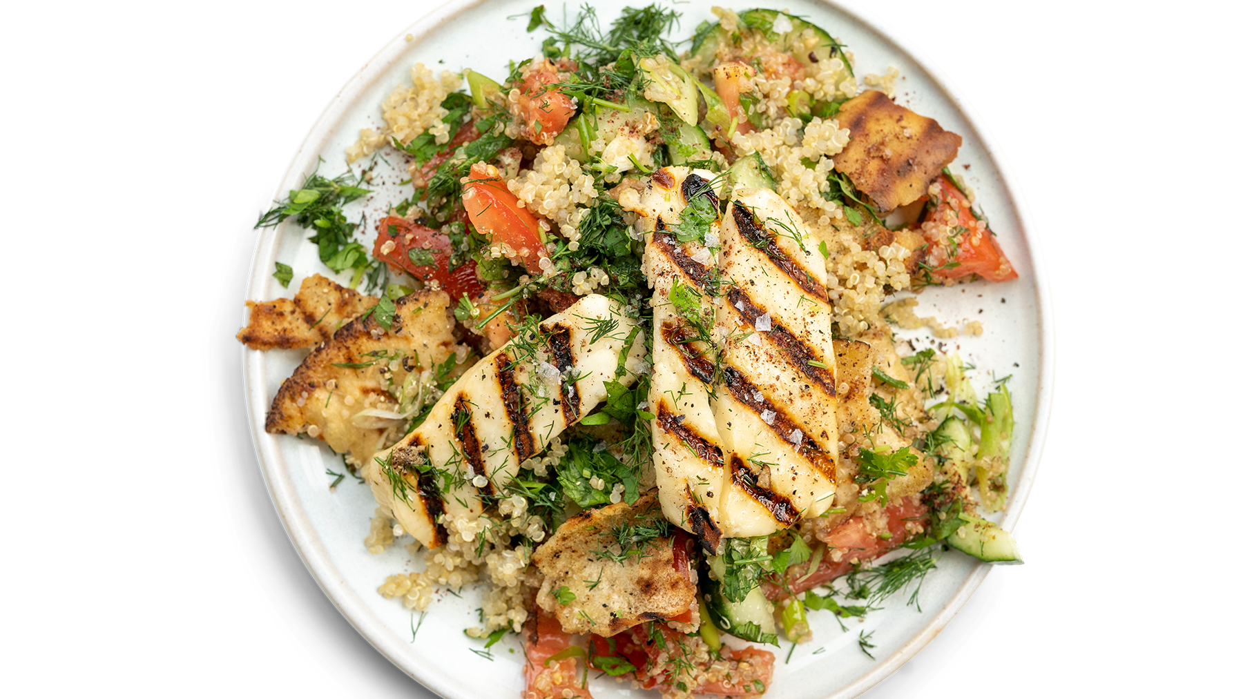 Halloumi & Herby Quinoa Salad