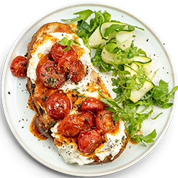 Marinated Cherry Tomato & Ricotta Tartine