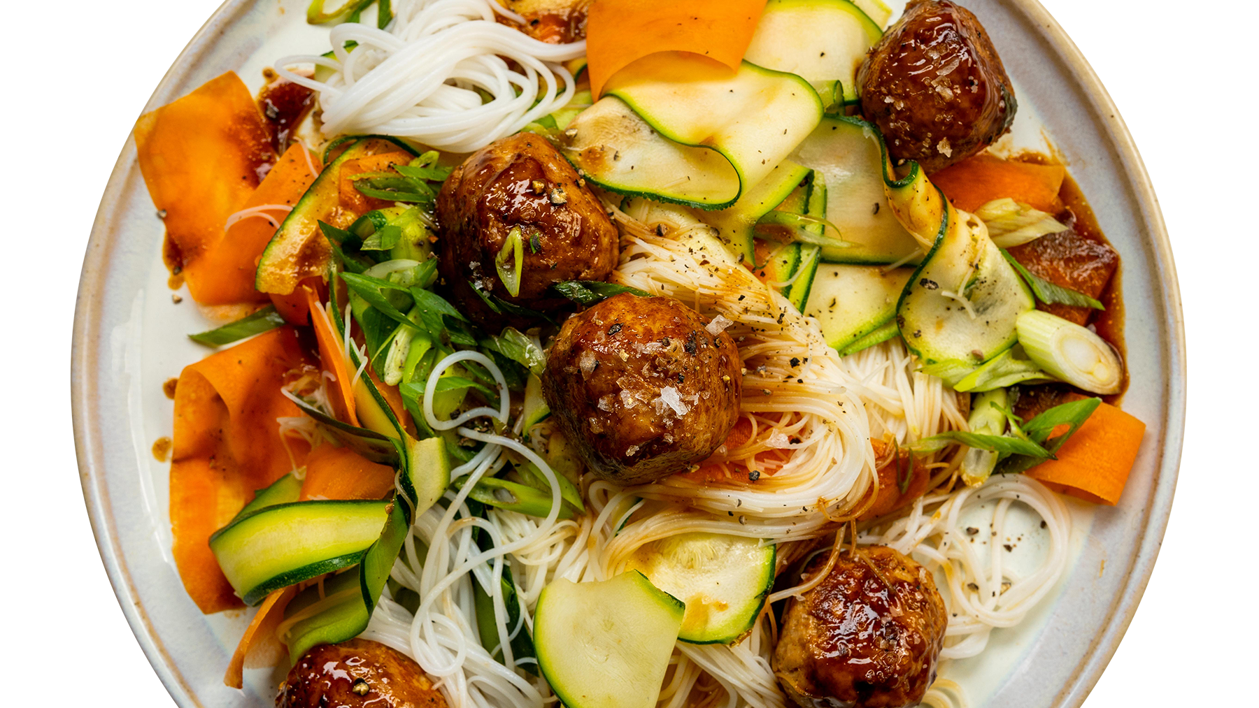 Glossy Soy Turkey Meatballs