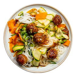 Glossy Soy Turkey Meatballs