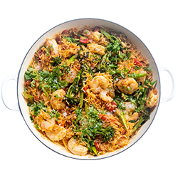 Smokey Prawns & Rice