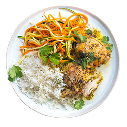 Lemongrass and Chilli Roast Chicken with Coconut Rice