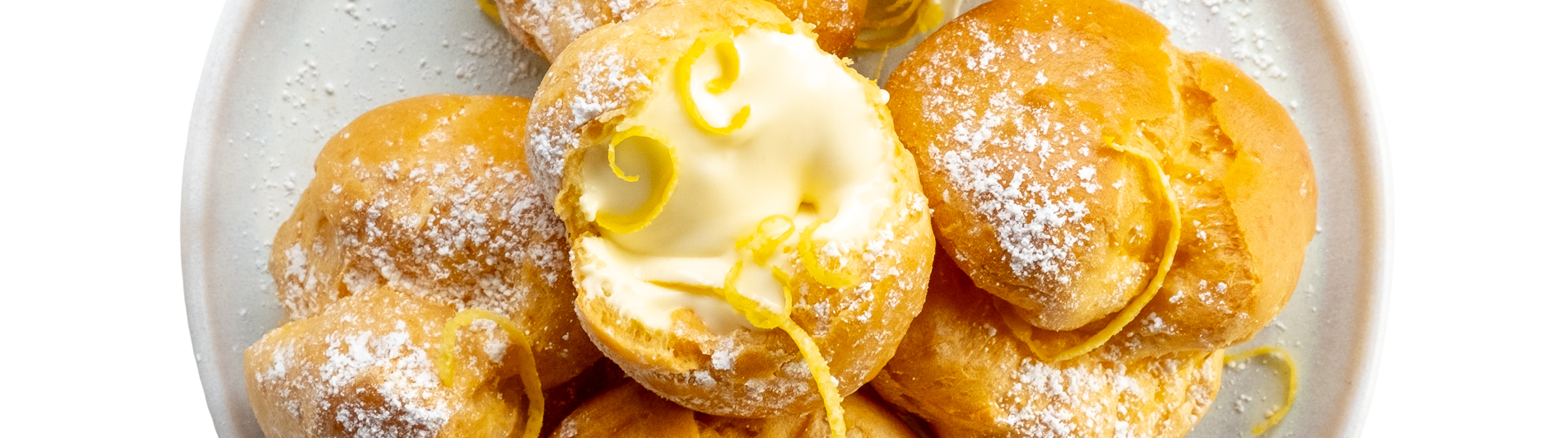 Lemon Cream Profiteroles