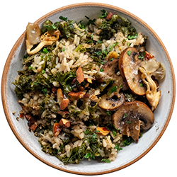 Quick Kale & Mushroom Risotto