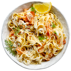 Creamy Smoked Salmon and Sun-Blushed Tomato Tagliatelle