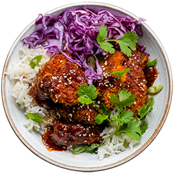Korean Fried Chicken Bowls