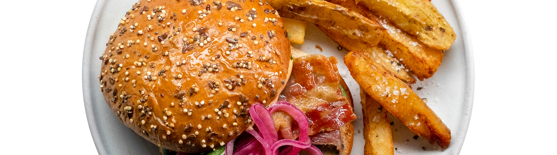 The Ultimate Cheeseburger with Homemade Fries