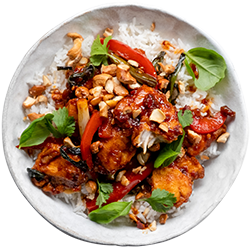 Sticky Chicken & Cashew Nut Stir Fry