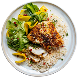 Charred Fish with Nam Jim Dressing