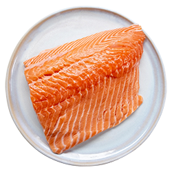 sashimi-grade salmon