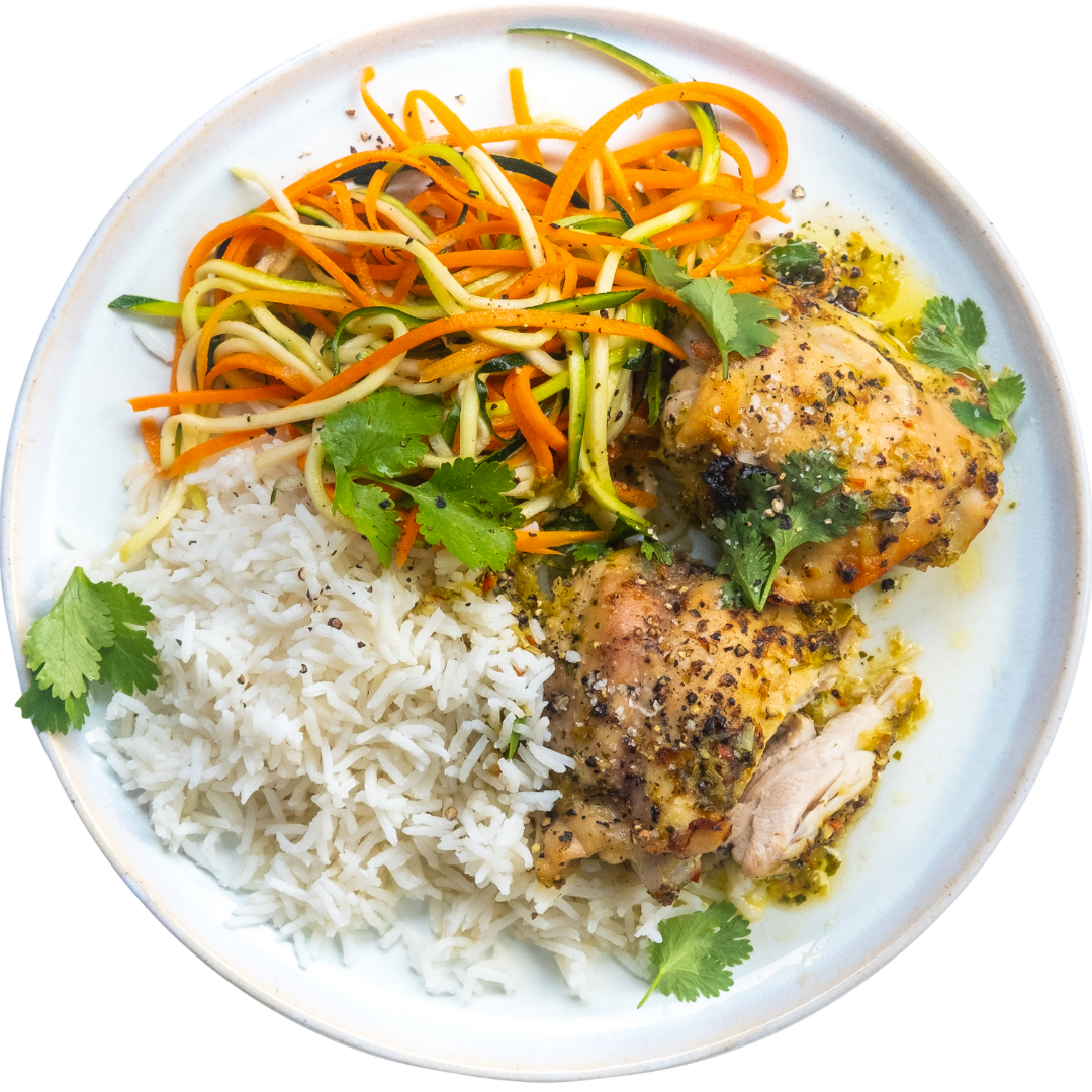 Lemongrass and Chilli Roast Chicken with Coconut Rice